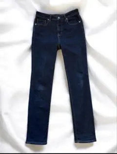 無印良品 ストレッチ デニムパンツ ブルー 26