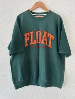 FLOAT オーバーサイズTシャツ 緑色☆サイズＬ