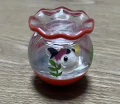 ミニチュア　金魚鉢　オイルチャーム　マスコット　フィギュア