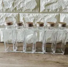 ハーバリウム瓶 四角瓶 100ml 6本セット ②