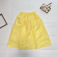 chocol raffine robe ひざ丈フレアスカート イエロー Mサイズ