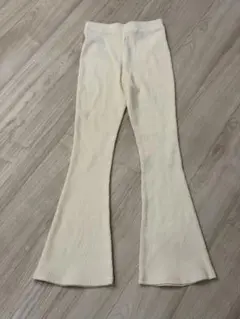 試着のみ INGNI リブフレアパンツ Mサイズ