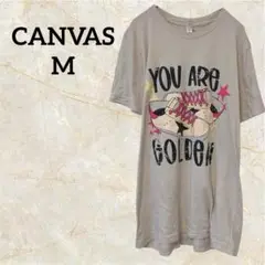 CANVAS 【M】Tシャツ ベージュ 半袖 プリントTシャツ