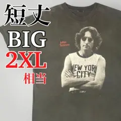 鬼フェードJohn Lennon フォトTシャツ2XL相当ジョンレノンTシャツ