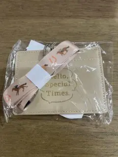 JRA 2025WelcomeチャンスD賞　パスケース　　ベージュ