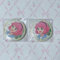 アイカツスターズ！ 桜庭ローラ 缶バッジ 2つ イオン限定