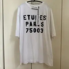 Études プリントロゴ Tシャツ M ホワイト