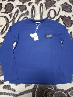 フェンディ キッズ ロゴ ロングTシャツ ジュニア