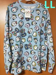 新品タグ付☆藤子不二雄生誕90周年記念 総柄ロングTシャツ☆メンズLL