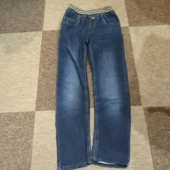 ダークブルーストレートレッグジーンズ