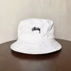 Stussy ステューシー バケットハット ホワイト 白 L/XLサイズ