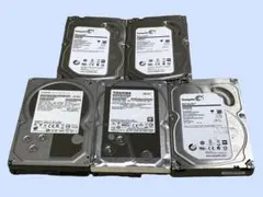 M7463 HDD ハードディスク 3.5インチ　2TB 5枚セット