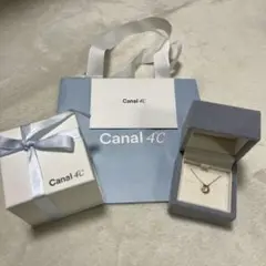 canal4℃ K10PGネックレス 三日月モチーフ トパーズ