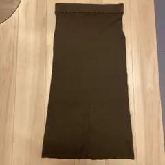 AP STUDIO wool RIB スカート ブラウン