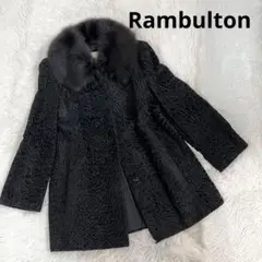 Rambulton♡高級 リアルファー ハーフコート M