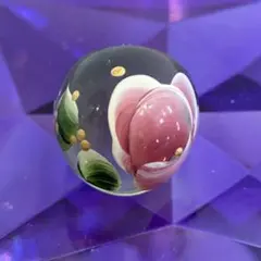 アクリル素材にお花のペイントが美しいリング 13号