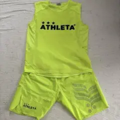 アスレタ　ATHLETA 蛍光イエロー タンクトップ　ショートパンツ　サッカー
