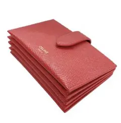 新品 CELINE アウトレット カードケース レッド アコーディオン 蛇腹