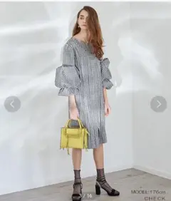 ☆RANDA ボリュームデザインスリーブワンピース