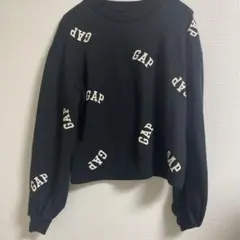 GAP ブラック ロゴスウェット XSサイズ