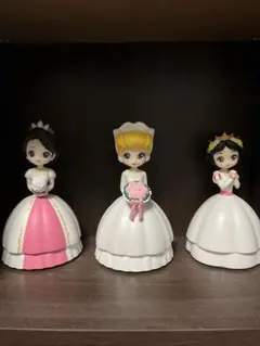 ディズニープリンセス ウェディングドール 3体