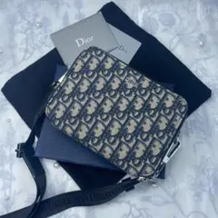 Dior ショルダーバッグ ネイビー/ベージュ