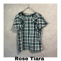 秋冬Rose Tiaraローズティアラ チェック柄ワンピース 大きいサイズ42
