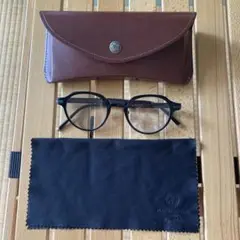 MASUNAGA × Kenzo Takadaブラック スクエア メガネ