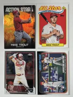 Mike Trout 4枚セット Los Angeles Angels