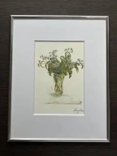 花の版画 橋本不二子 額装品 水彩画 春 インテリア ナチュラル マーガレット 花の版画 橋本不二子 額装品 限定 水彩画 赤いバラ ダイヤモンド