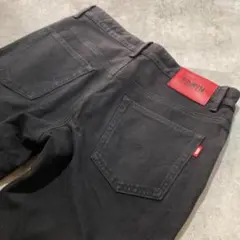 【EDWIN】エドウィン スリムテーパード ストレッチカラーパンツ ブラック