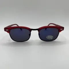 【90s】クラブマスター風 レッド×ブラックコンビフレームサングラス　新品