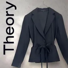 セオリー Theory テーラードジャケット リボン付き 黒