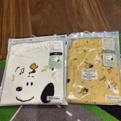 GU baby スヌーピー 長袖シャツ・パンツセット 100