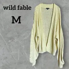 wild fable【M】ワイルド・フェイブル イエローカーディガン 羽織もの