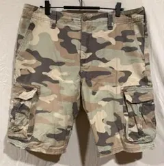 O0s old gap mulch camo cargo shorts W34