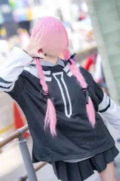 周央サンゴ　にじGTA 衣装　コスプレ　ウィッグ付き 周央サンゴ GTA衣装 コスプレ - メルカリ