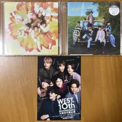 【おまけ付き】WEST サムシング・ニュー、しあわせの花 CD2点＋ポストカード