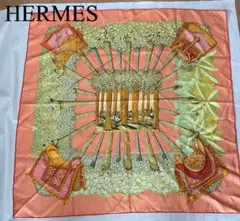 HERMES エルメス カレ90 光と影 大判スカーフ シルク100%