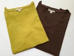 Vネック LA Tシャツ 半袖 S 2枚セット