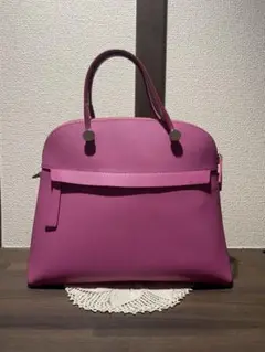 【最終日❣️】HALEINE サフィアーノレザーフォーマルハンドバッグ