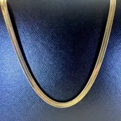 フラットチェーン　ゴールド メンズ レディース 韓国 スネークチェーン　55cm