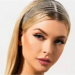 ラインストーン ヘアバンド ヘッドドレス ラテンダンス 社交ダンス ベリーダンス
