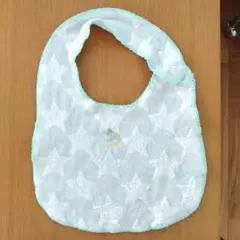 美品・アフタヌーンティー ベビースタイ ライトブルー