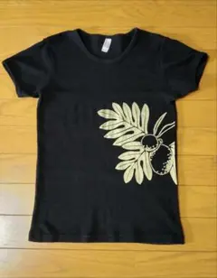 Puahinaプアヒナ　ハワイアン半袖Tシャツ　黒　M
