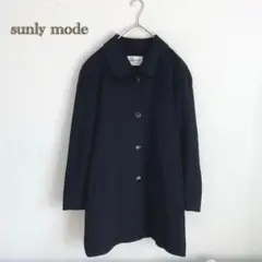 カシミヤ100%　ステンカラーコート　ロングコート　アウター　sunlymode