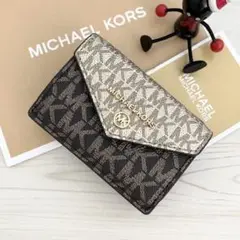 新品 MICHAEL KORS マイケルコース 折り財布 ゴールド
