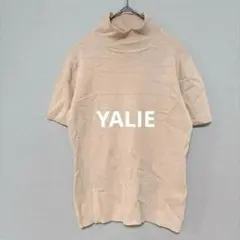 YALIE/半袖サマーニット/ハイネック /カシミヤ100%/2647