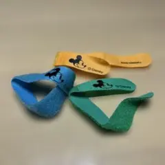 ミッキーマウス マジックテープ　バンド 3色セット