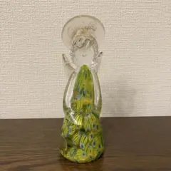 ▲MURANO/ムラノガラス 人形 貴婦人 ベネチアンカラス 小瓶 ヴィンテージ ベネチアングラス MURANO ムラーノ ベネチアンガラス ムラノ
